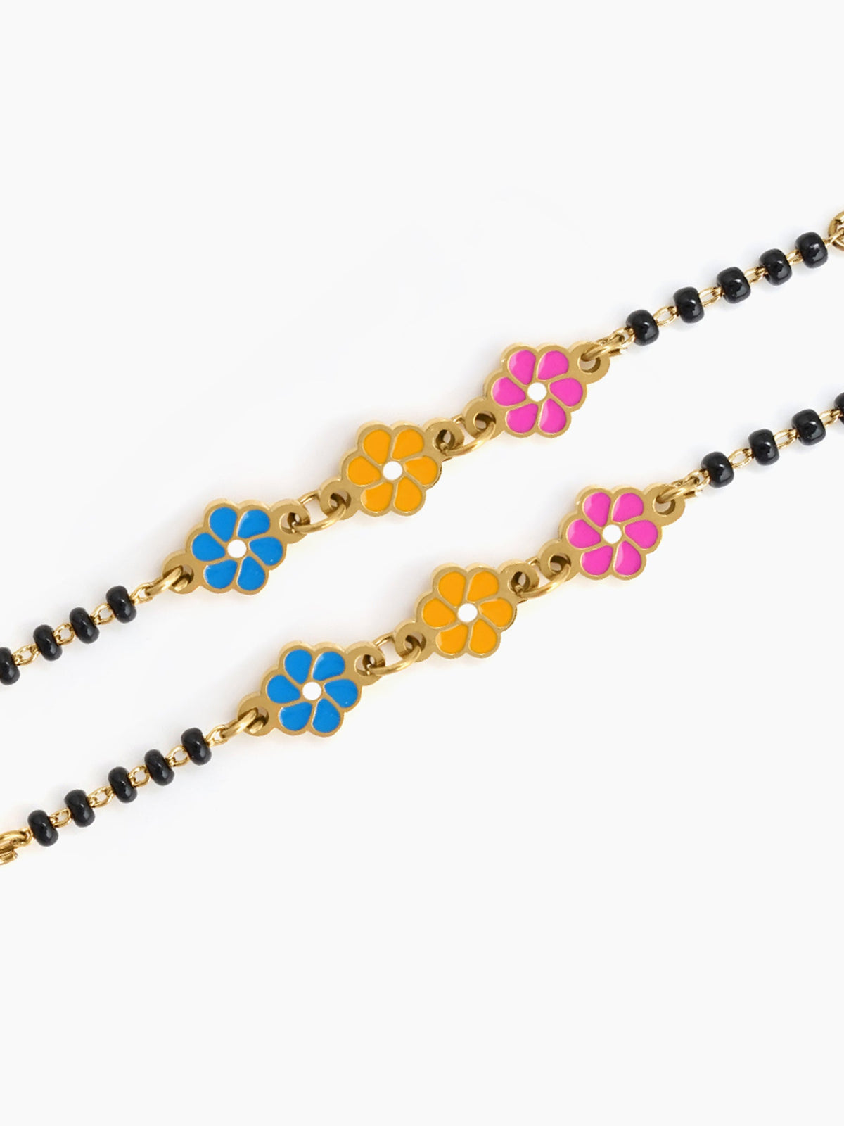 Dori Bloom Flower 18K Gold Plated Kid's Nazariya Bracelets
