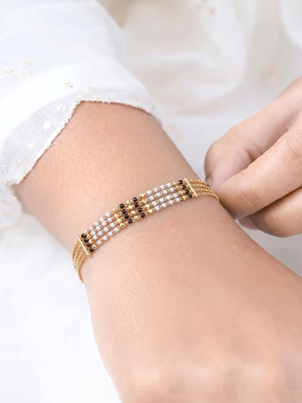 Hiya 18K Gold Plated Women's Mangalsutra Bracelets