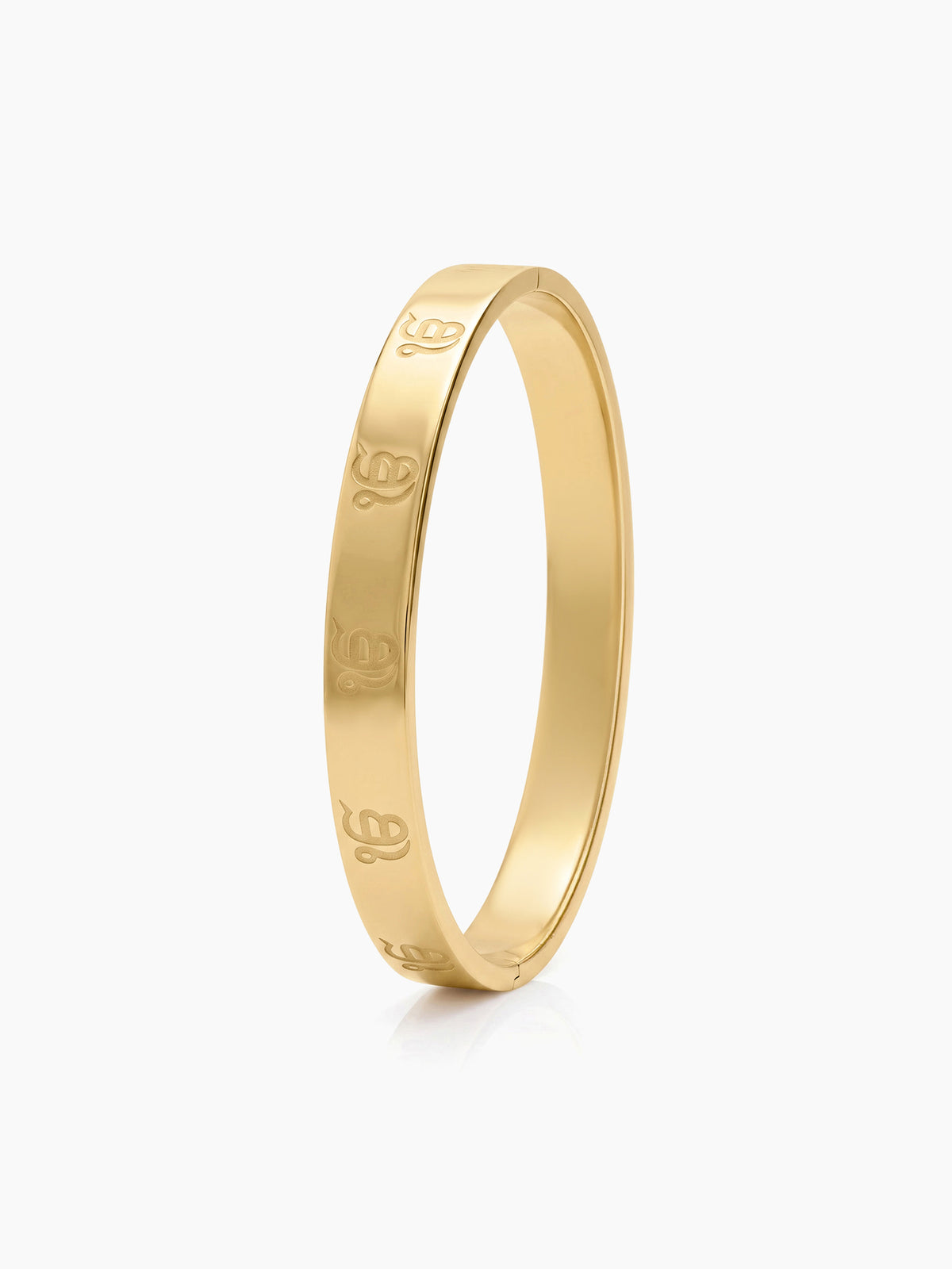 Ik Onkar Gold Men's Solid Kada Bracelets