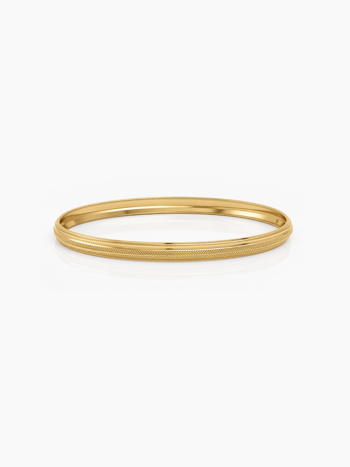 Nivita Texture Line Gold Set of 4 Women's 2/4, 2/6, 2/8 Bangles