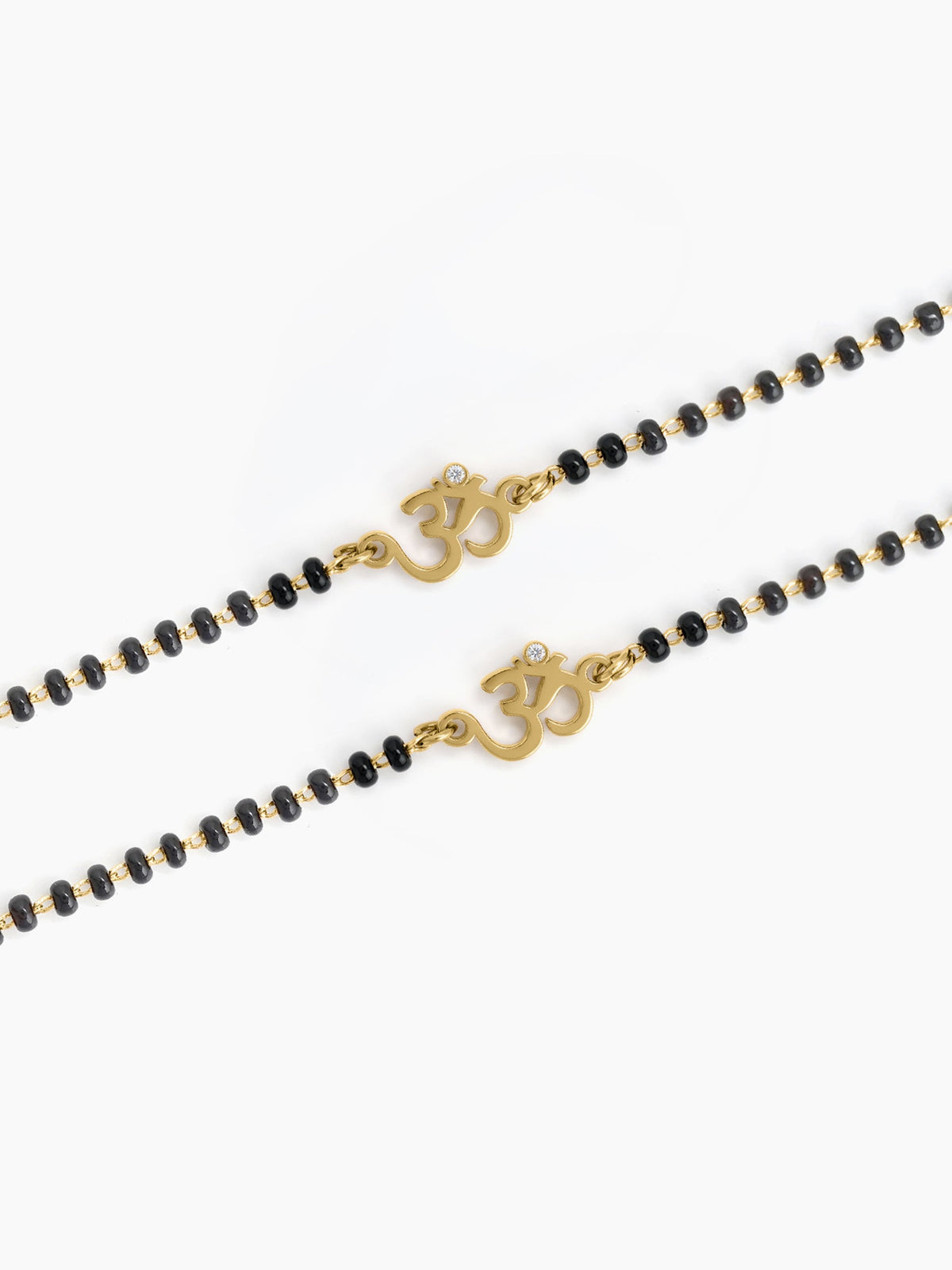 Om Solitaire 18K Gold Plated Kid's Nazariya Bracelets