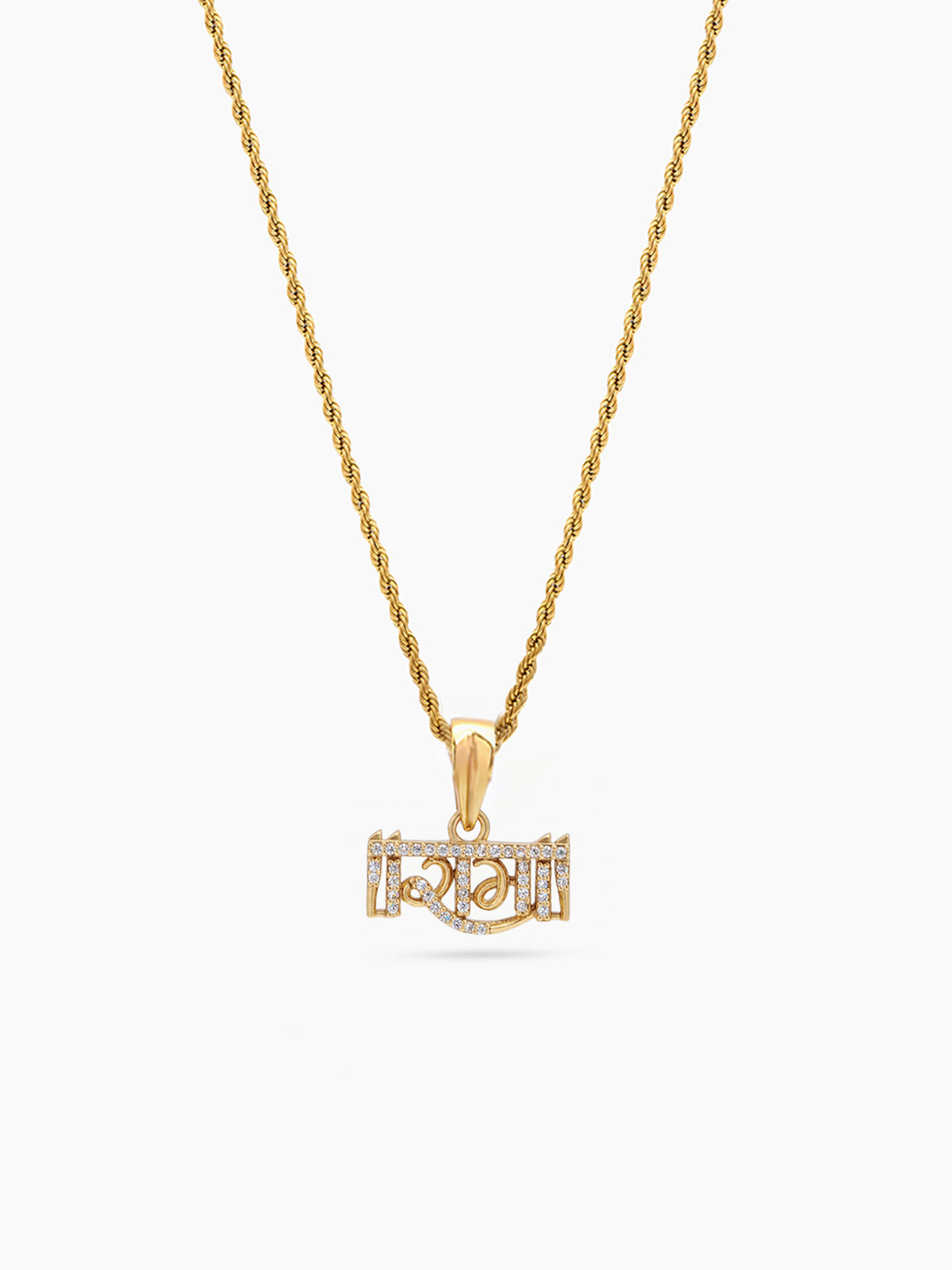 Raghu Ram Diamond Gold Men's Rope Chain Pendants