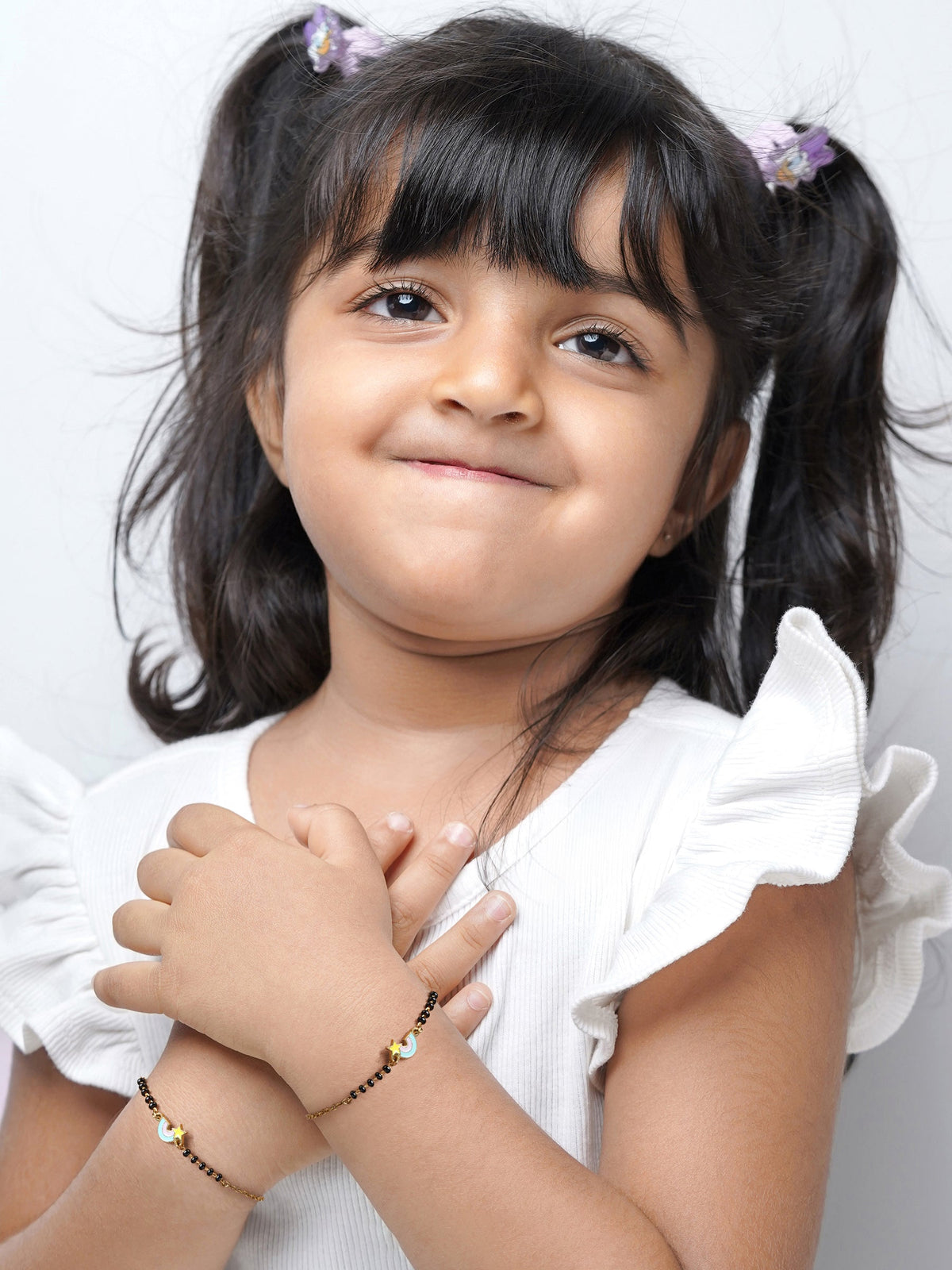 Rainbow Star Charm 18K Gold Plated Kid's Nazariya Bracelet