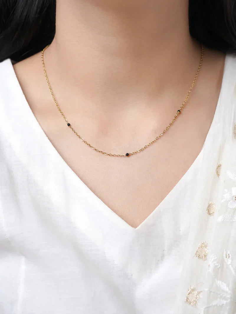 Sharvari Plain 18K Gold Plated Mangalsutra