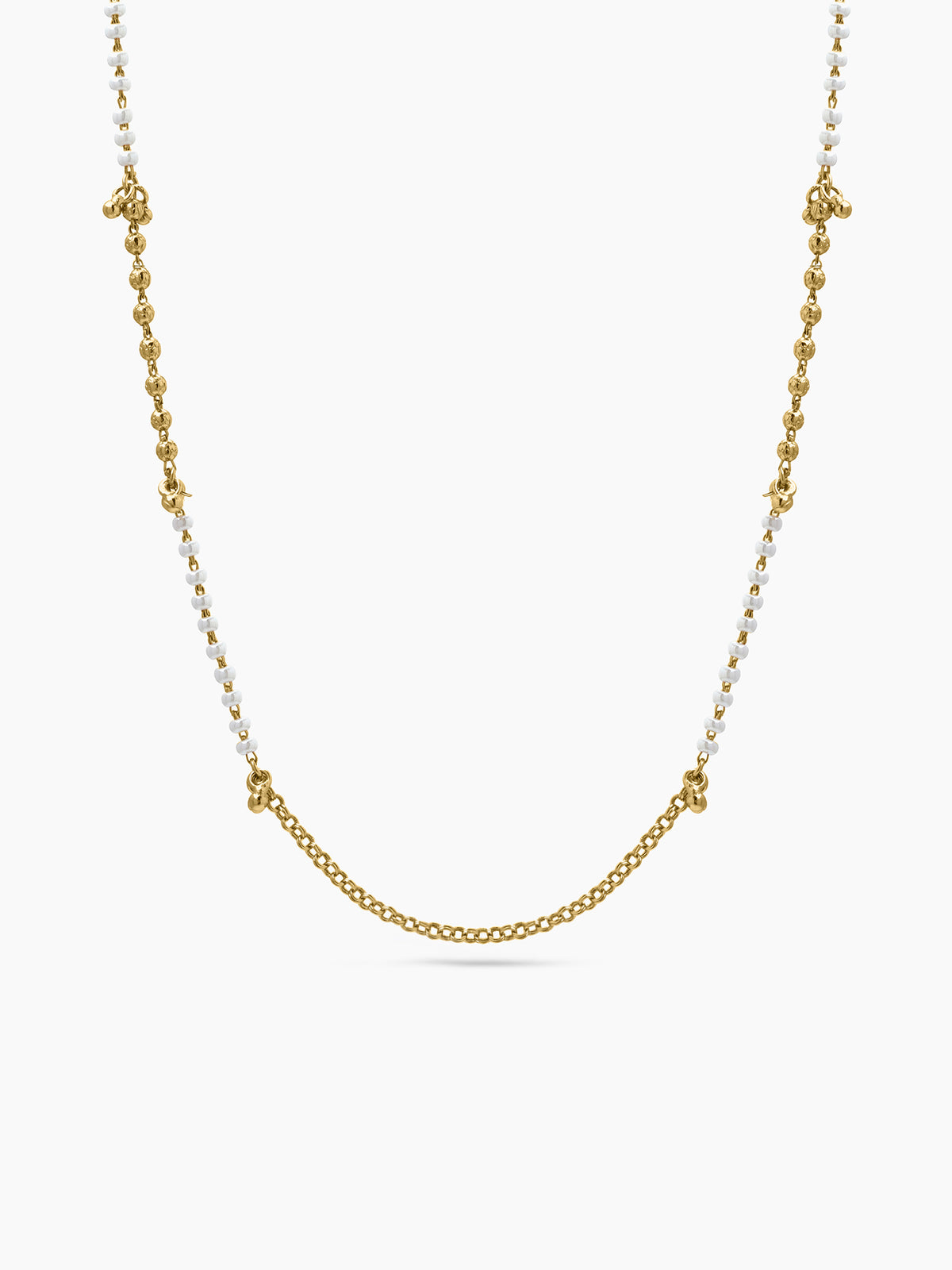 Swati Pearl Beaded Charms Gold Women's Chain