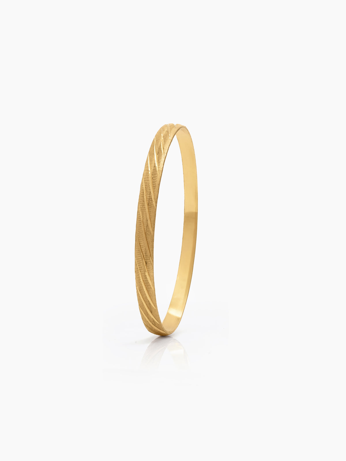 Tanvika Texture Gold Set Of 4 Women's 2/4, 2/6, 2/8 Bangles