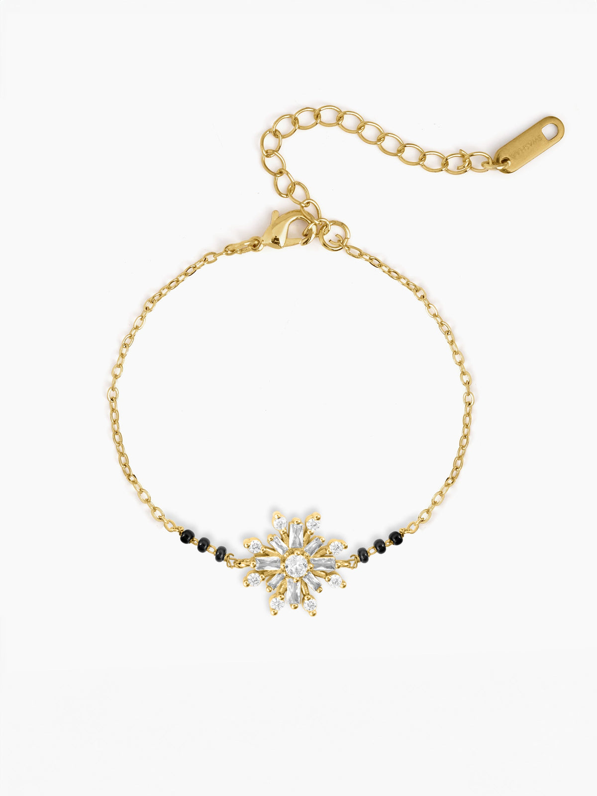 Tara Starbrust Pendant 14K Gold Plated Mangalsutra Bracelet
