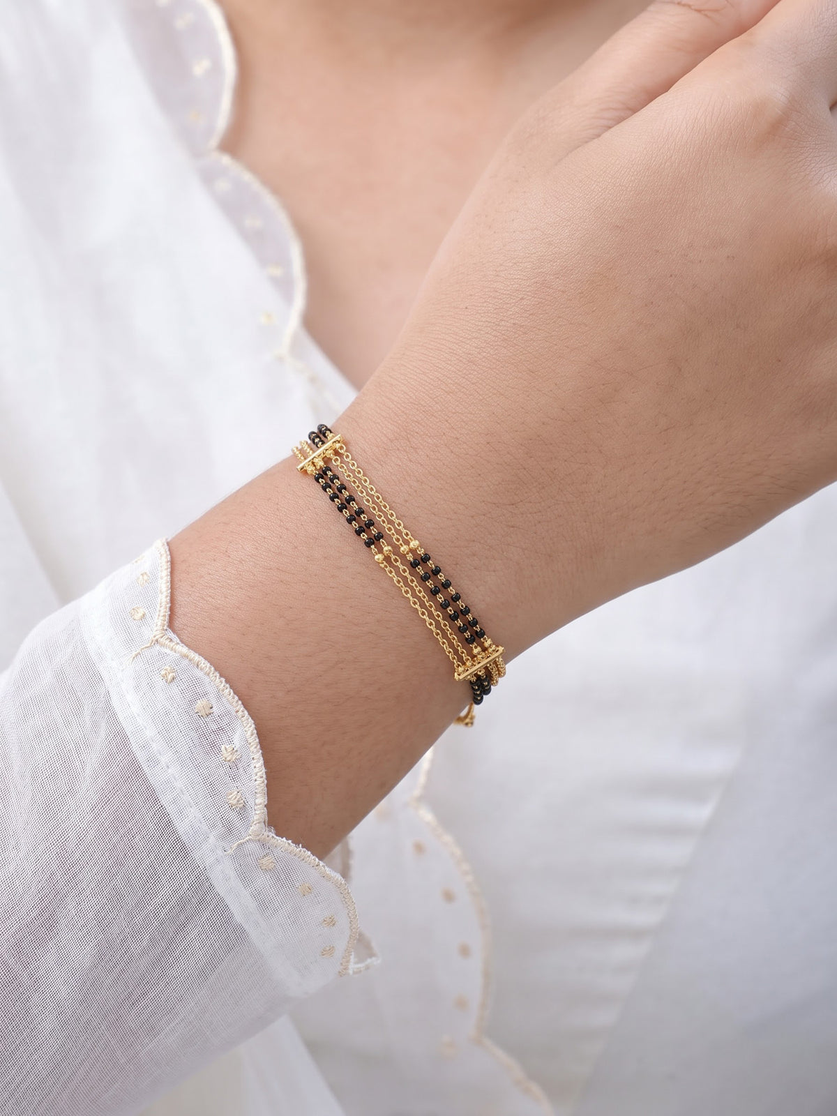 Tushi 18K Gold Plated Women's Mangalsutra Bracelets