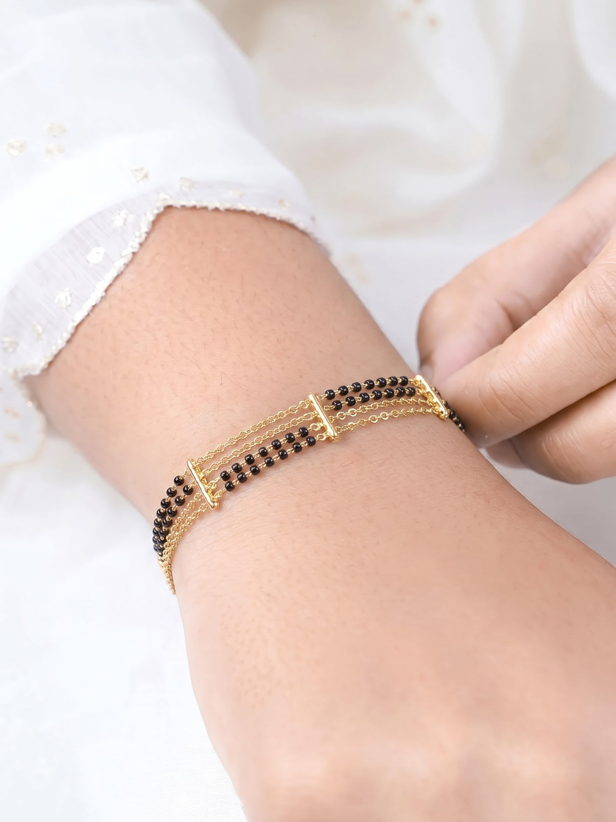 Tushi 18K Gold Plated Women's Mangalsutra Bracelets