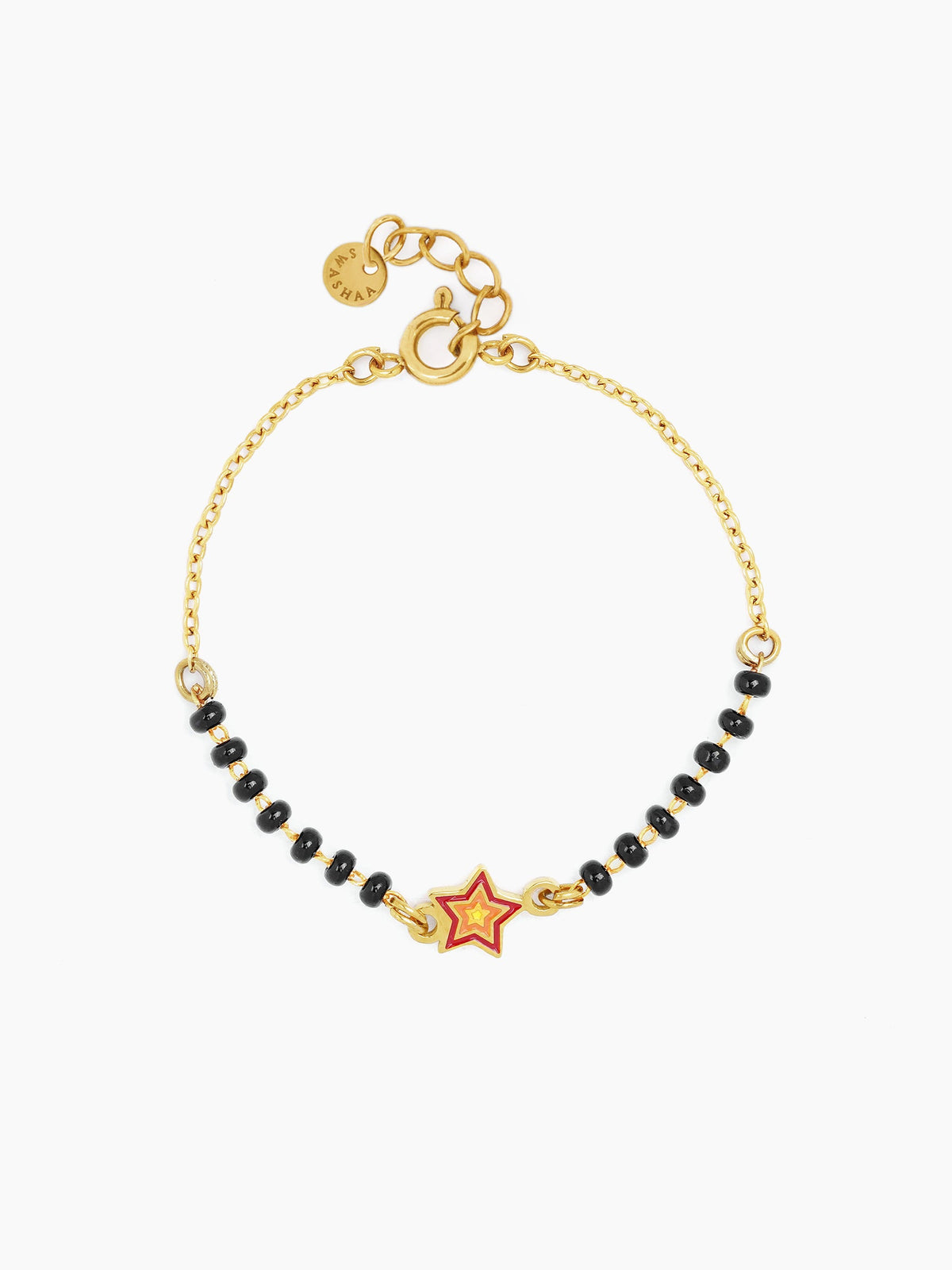 Twinkling Star Charm 18K Gold Plated Kid's Nazariya Loose Bracelet