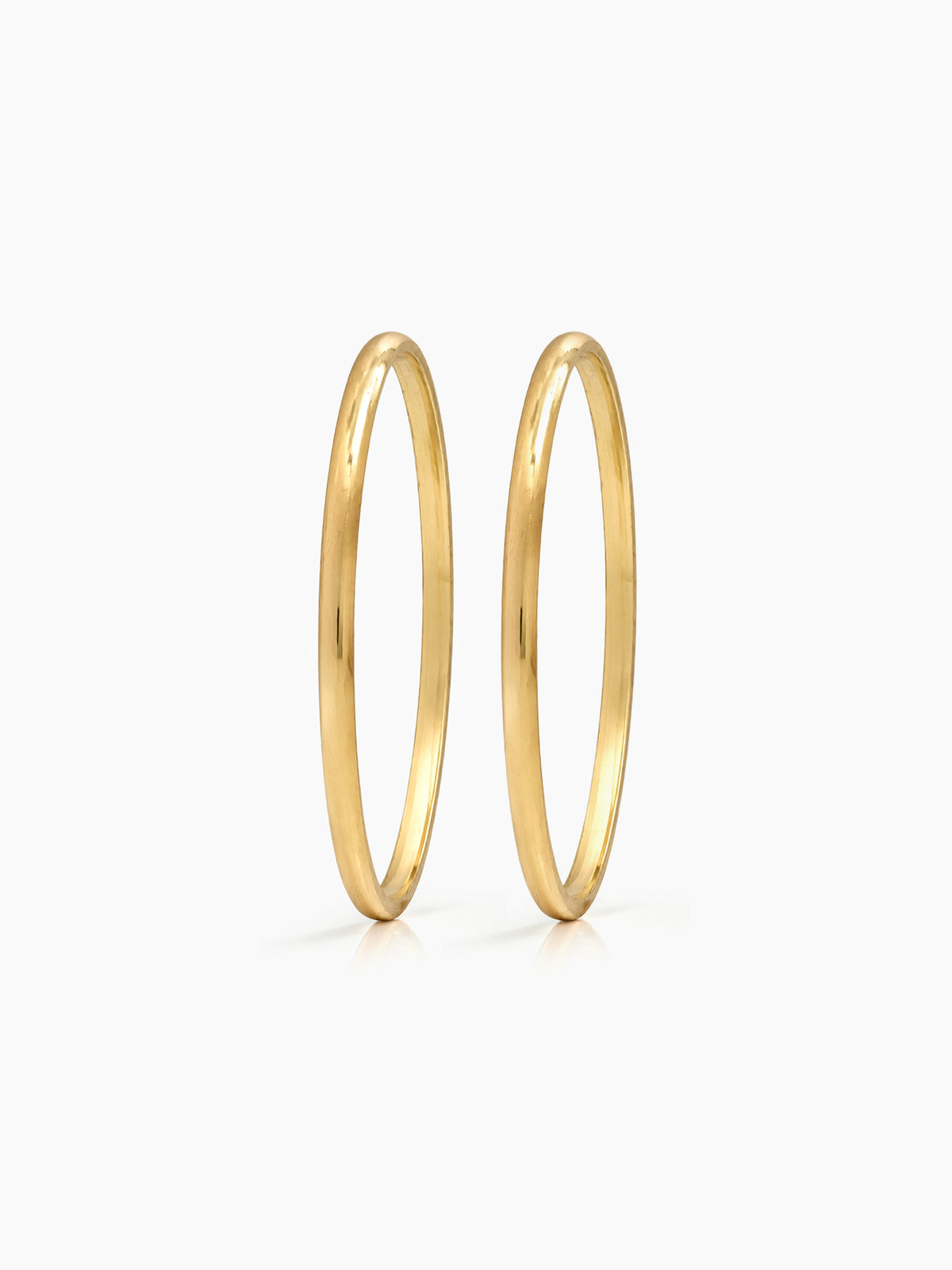 Vinaya Gold 2/4 , 2/6, 2/8 Women's Bangles (Set Of 2)