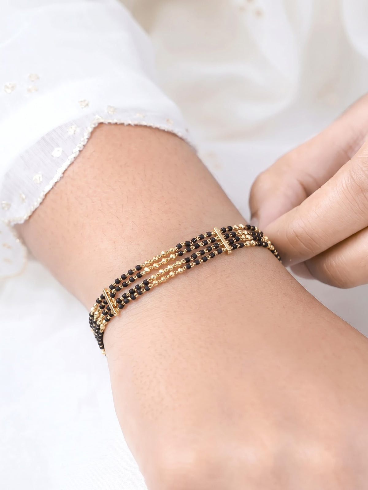 Zeel 18K Gold Plated Women's Mangalsutra Bracelets