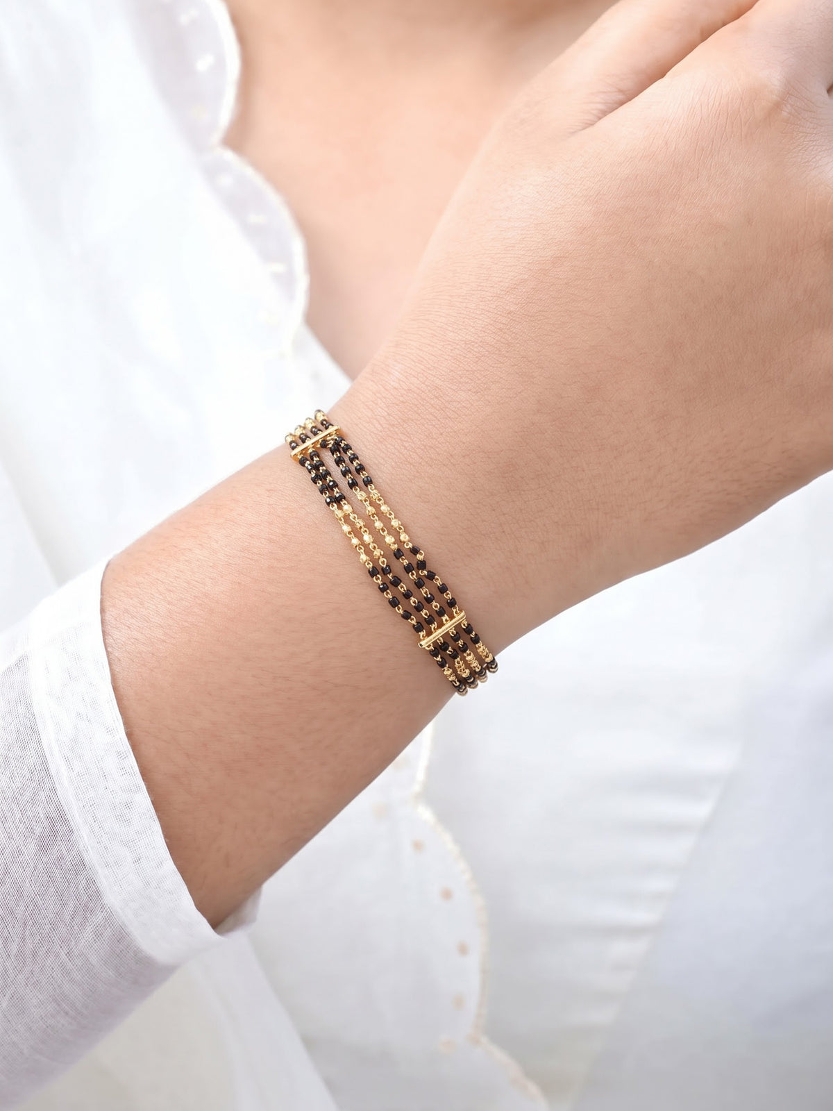 Zeel 18K Gold Plated Women's Mangalsutra Bracelets