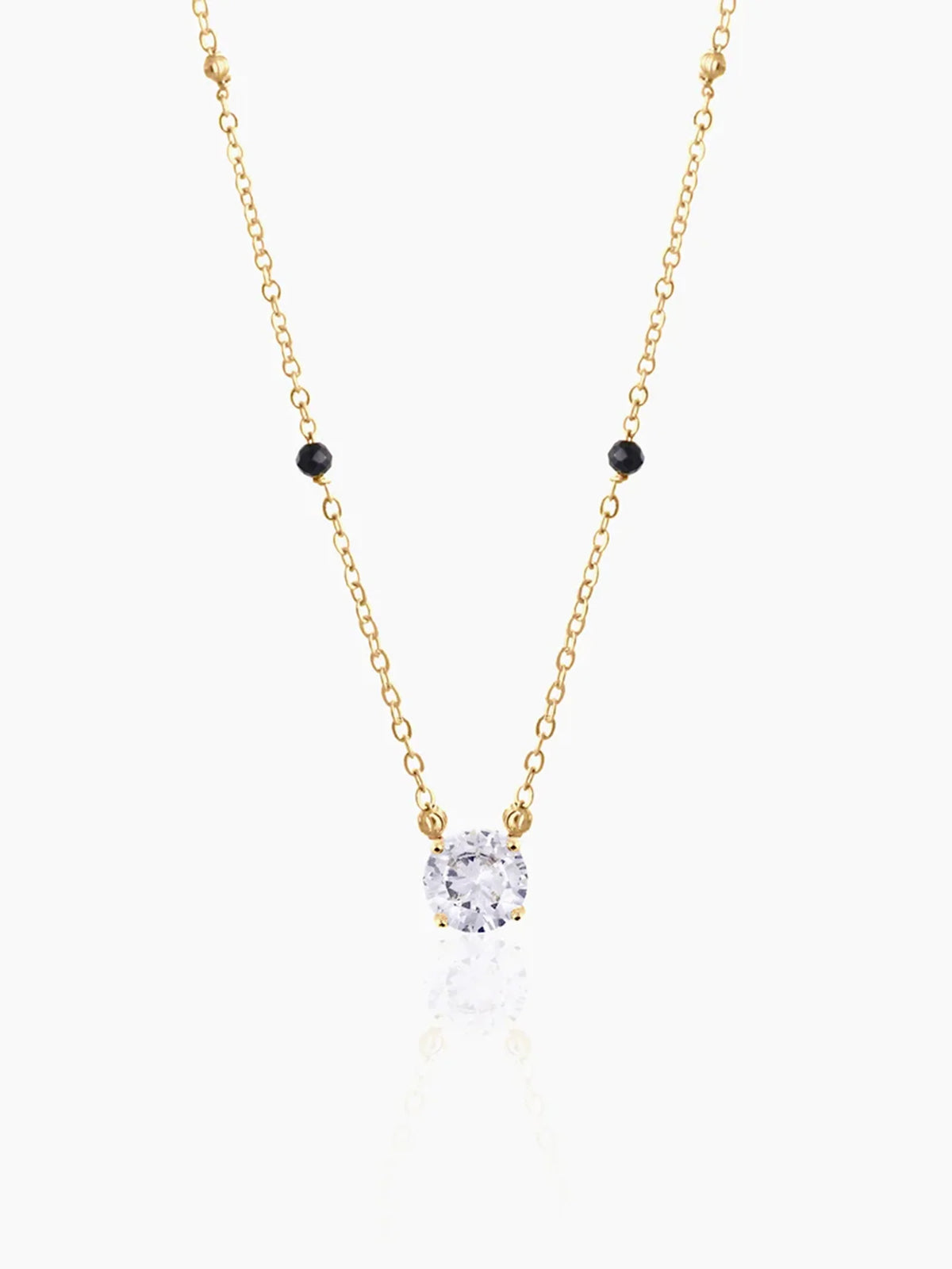 Adia Diamond Solitaire 18K Gold Plated Mangalsutra