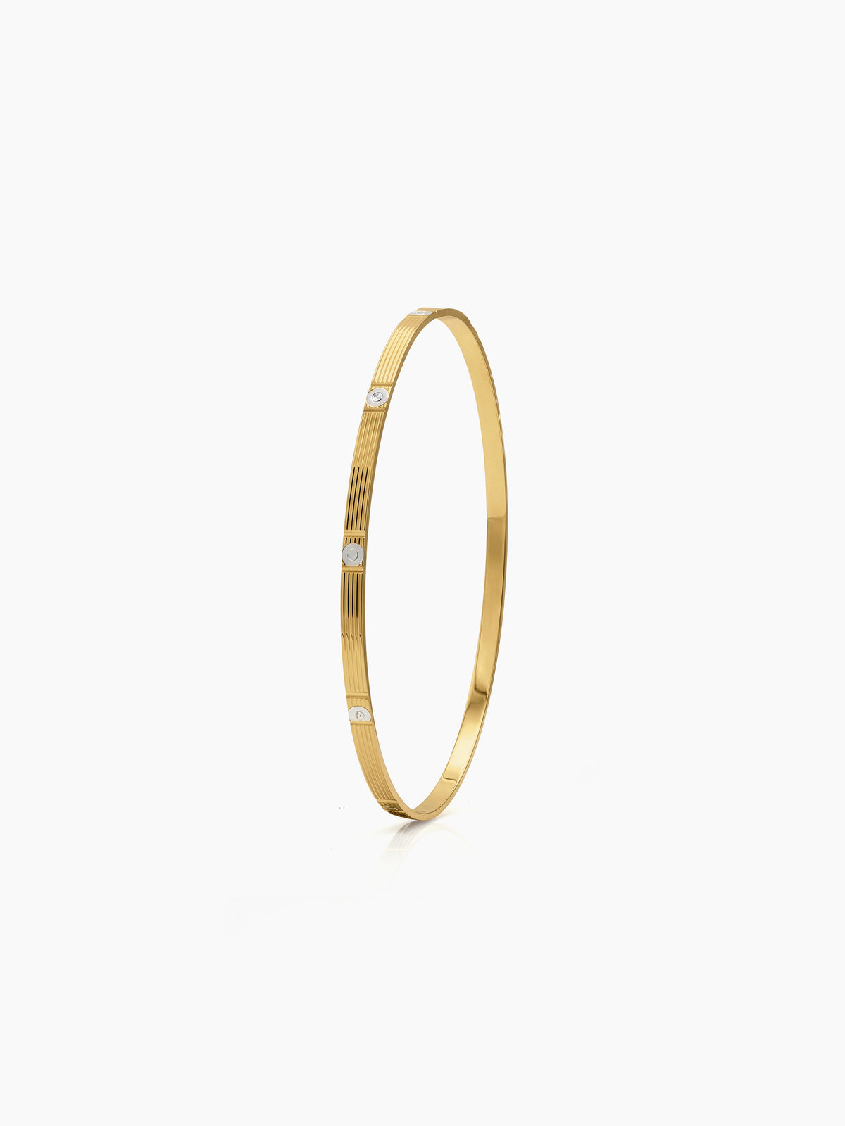 Bhumi Dot Gold Set Of 8 Women's 2/4, 2/6, 2/8 Bangles