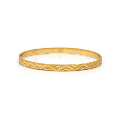 Chitra Textured Gold Women's Bangles (Set Of 6)