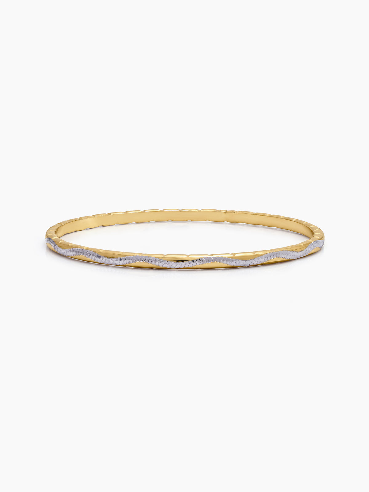 Ekta Wave Gold Set of 4 Women's 2/4, 2/6, 2/8 Bangles 