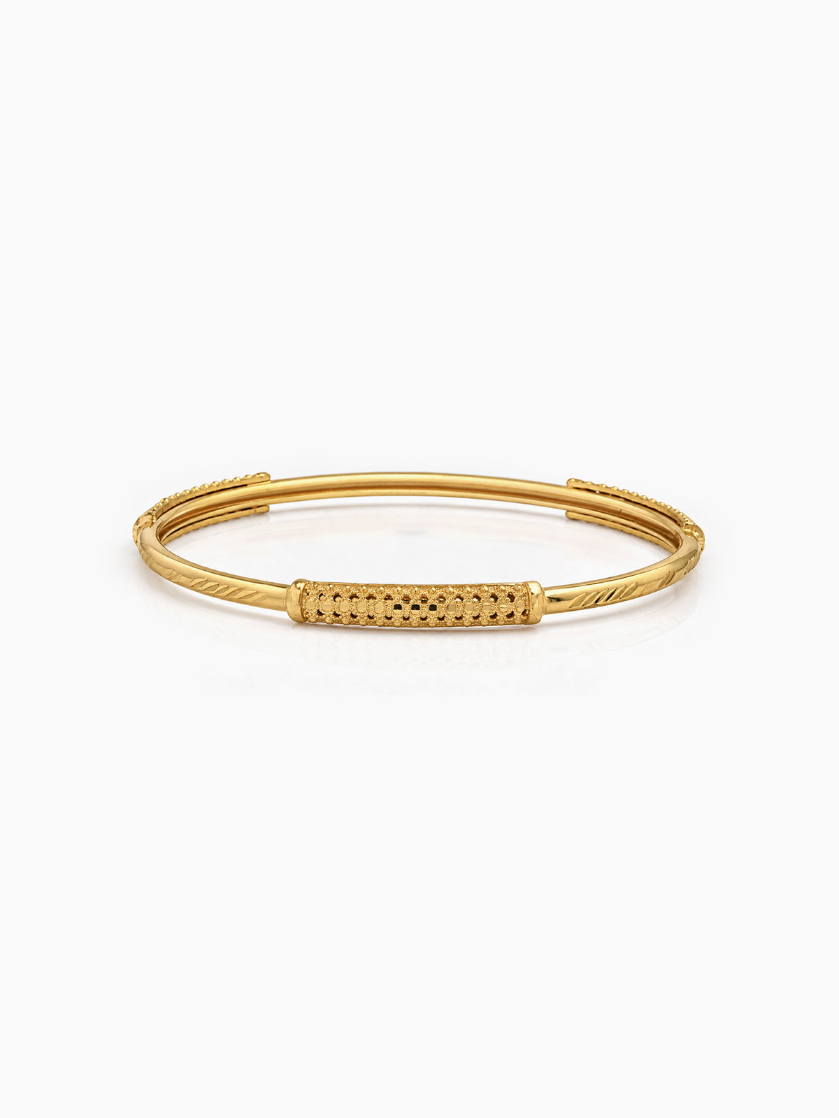 Kavita Textured Gold Women's Bangles (Set Of 2) 