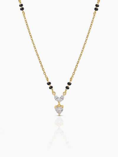 Kireya Solitaire Heart 18K Gold Plated mangalsutra