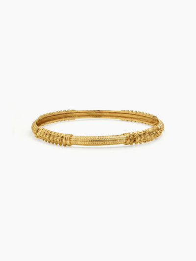Niti Textured Gold Set Of 2 Women's 2/4, 2/6, 2/8 Bangle