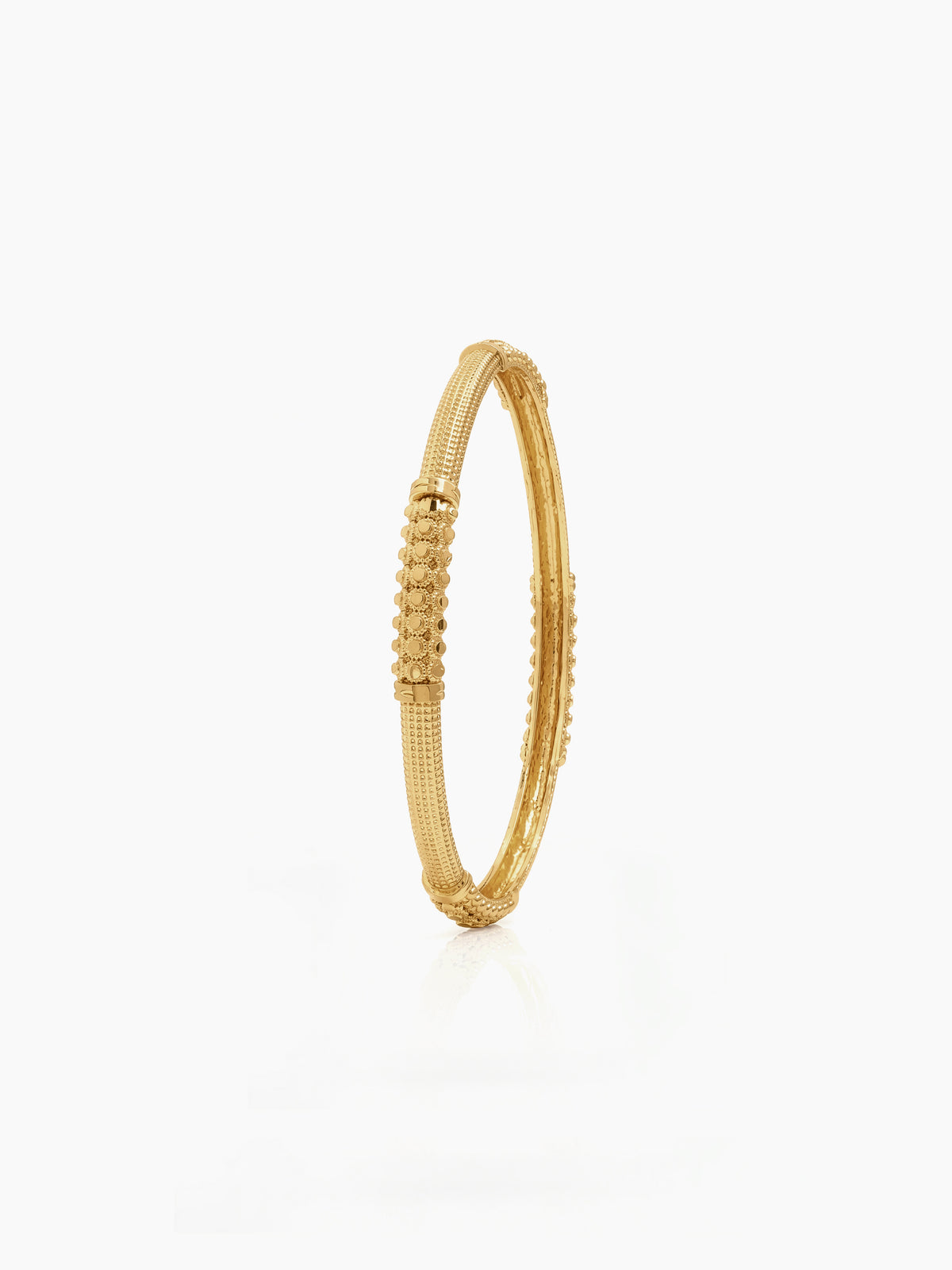 Niti Textured Gold Set Of 2 Women's 2/4, 2/6, 2/8 Bangle