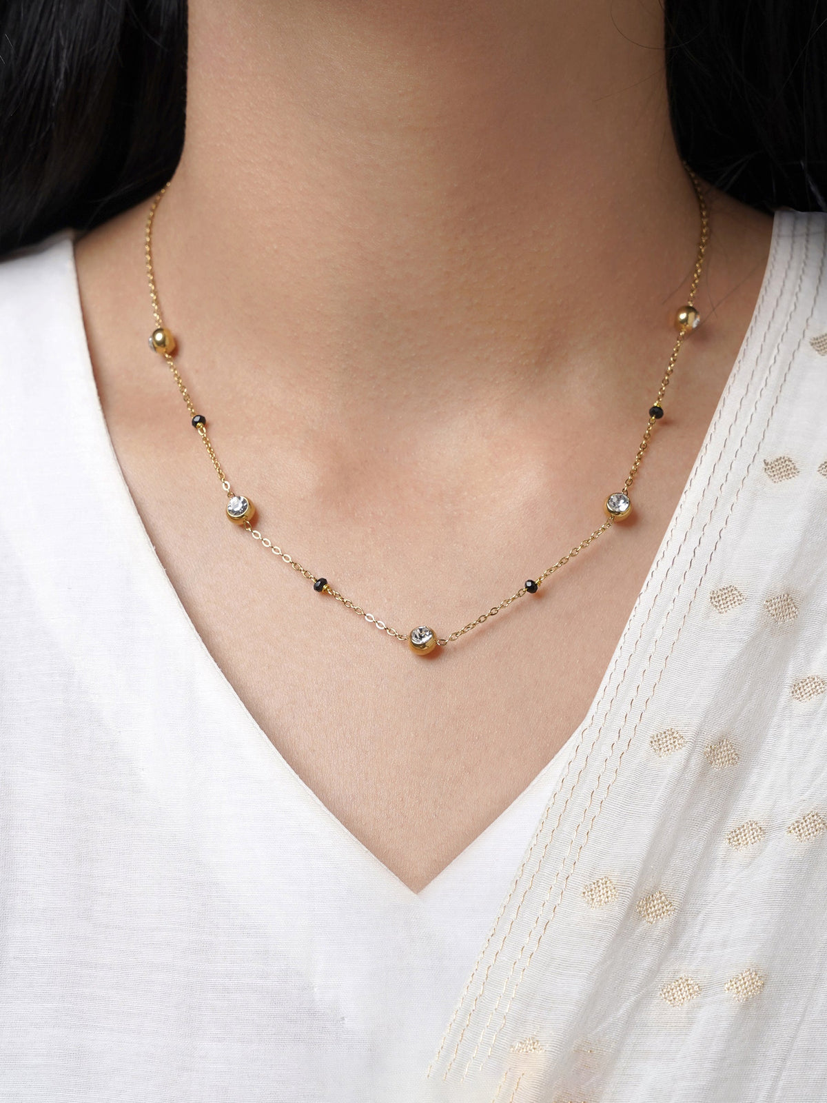 Nitya Diamond 18K Gold Plated Mangalsutra