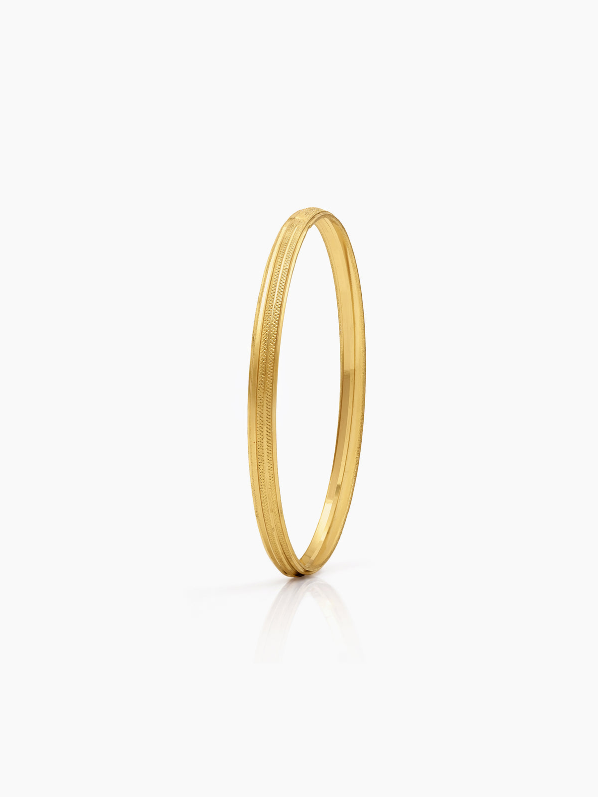 Nivita Texture Line Gold Set of 4 Women's 2/4, 2/6, 2/8 Bangles