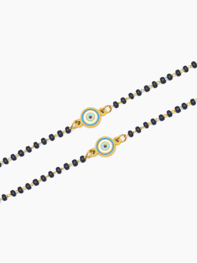 Ocean Eye Charm 18K Gold Plated Kid's Nazariya Loose Bracelet