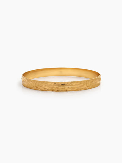 Pallavi Textured Gold 2/4 , 2/6, 2/8 Women's Bangles (Set Of 2)