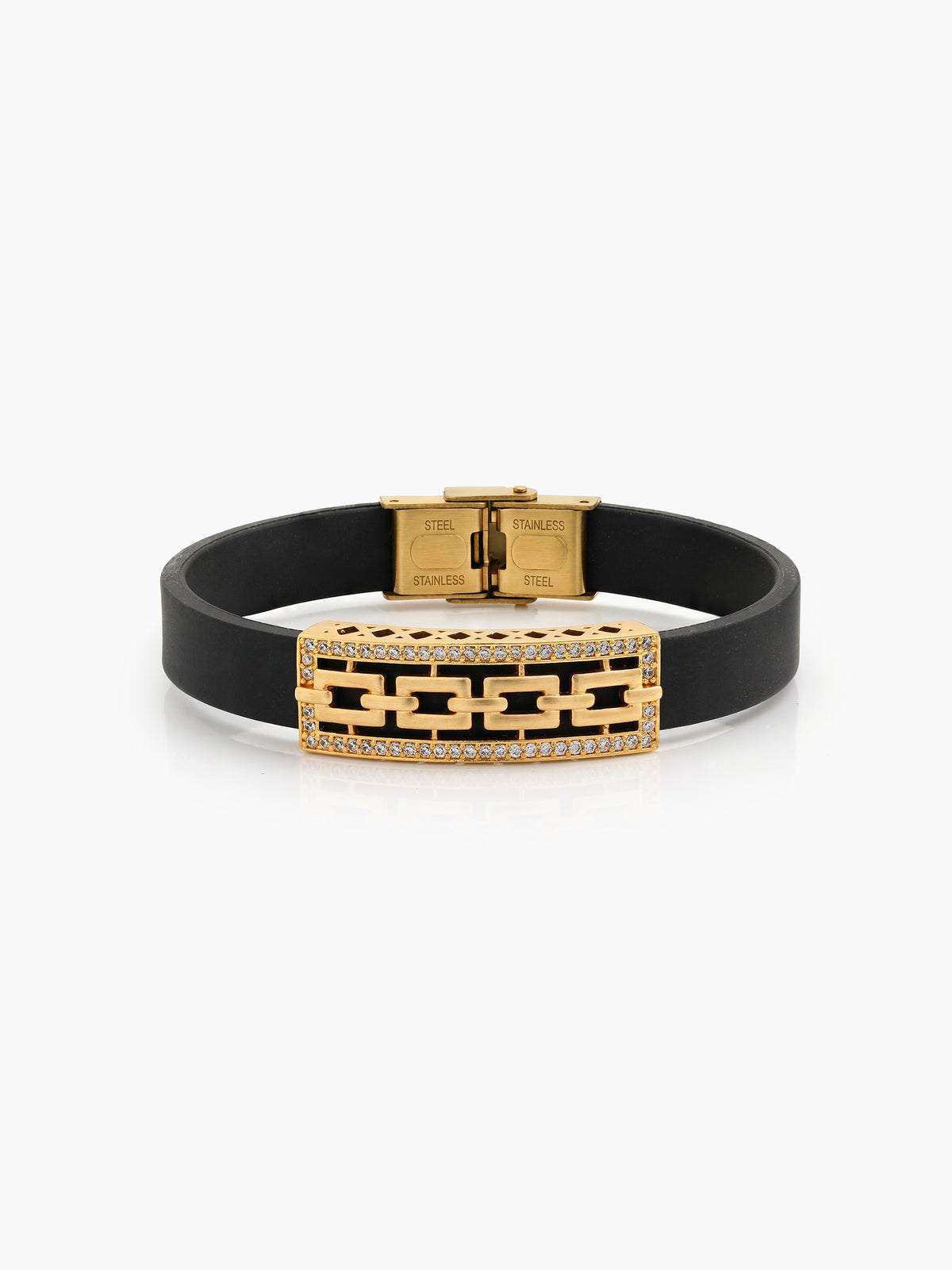 Samarth Diamond Gold Men's Bracelet