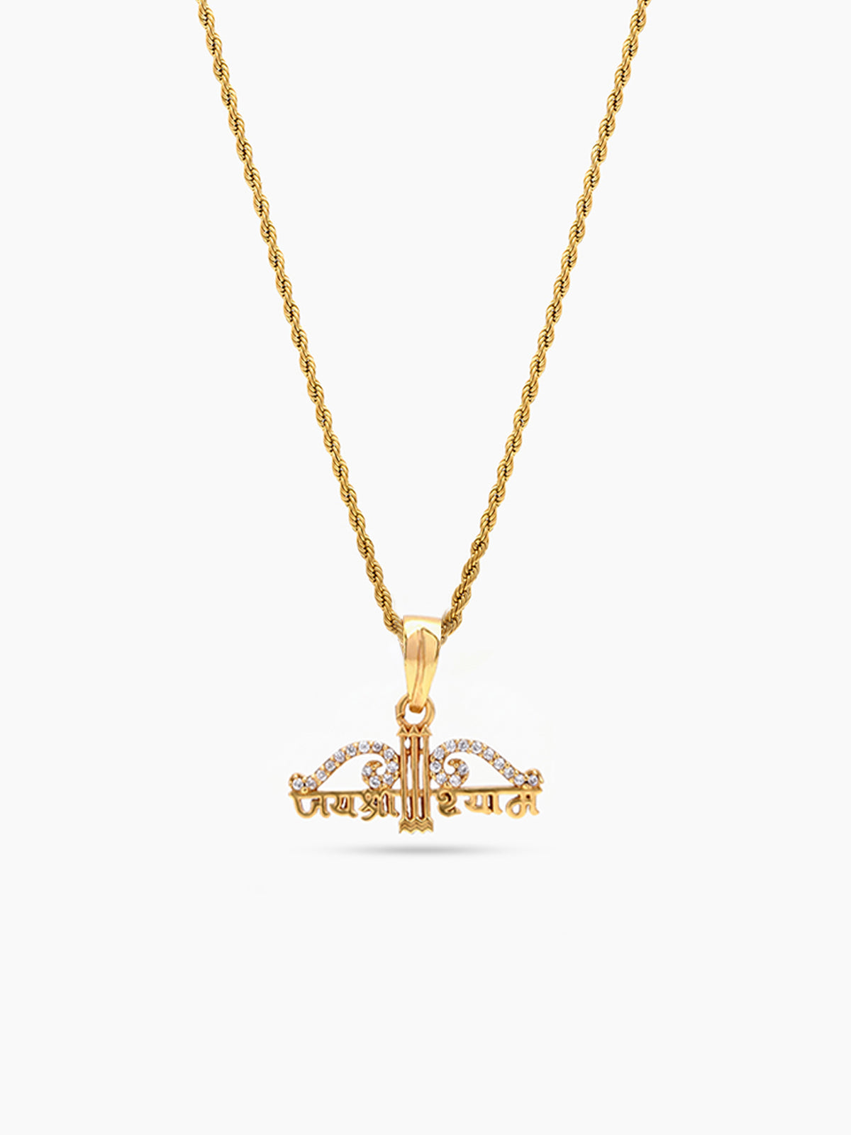 Shree Shyam Diamond Gold Men's Rope Chain Pendant Necklaces