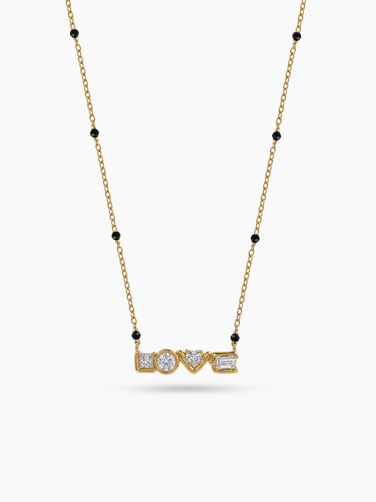 Unnati Diamond Love 18K Gold Plated Women's Mangalsutra Necklace